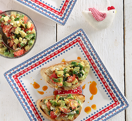 Μπρουσκέτες με αβγά