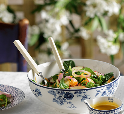 Σαλάτα με σπανάκι και ρόκα