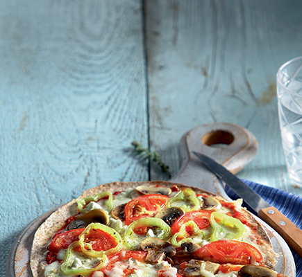 “Πίτσα” από αραβική πίτα ολικής άλεσης