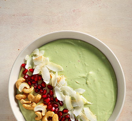 Smoothie μπολ με αβοκάντο και κάσιους #allazoumesinithies | ΑΒ Βασιλόπουλος