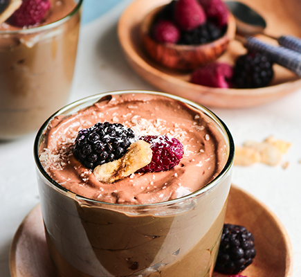 Μους με αβοκάντο, μπανάνα και κακάο