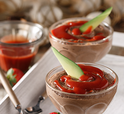 Μους σοκολάτα με γάλα καρύδας