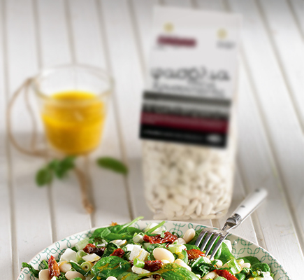 Σαλάτα με φασόλια και σπανάκι #allazoumesinithies | ΑΒ Βασιλόπουλος