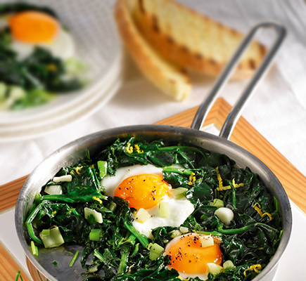 Σπανάκι με αβγά