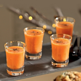 Σφηνάκια με σούπα από γλυκοπατάτα και άρωμα κανέλας #allazoumesinithies | ΑΒ Βασιλόπουλος