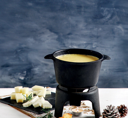 Φοντί Τυριών με Κρουτόν