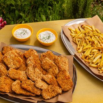 Υγιεινά Fish & Chips με ντιπ γιαουρτιού, Fish and chips συνταγή