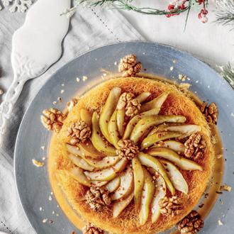 Πίτα με κανταΐφι, vegan τυριά, αχλάδι και καρύδια, πίτα με αχλάδια