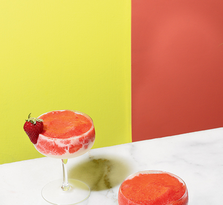 Frozen cocktail με φρούτα, τσίλι και λάιμ (non alcohol)