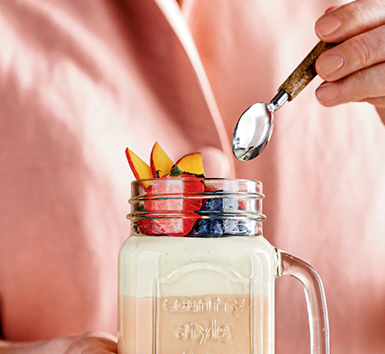 Φρουτογλυκό rainbow με γιαούρτι