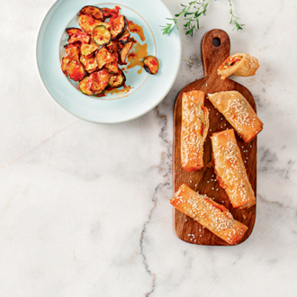 Γρήγορα μπουρεκάκια με μπριάμ και φέτα