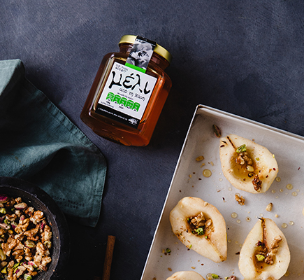 Καραμελωμενα αχλαδια συνταγη