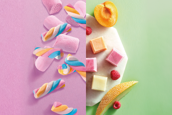 Πολύχρωμα “κουφετάκια” από παγωμένο γιαούρτι και φρούτα